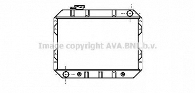 AVA QUALITY COOLING fd2024 -  Радиатор, охлаждение двигателя